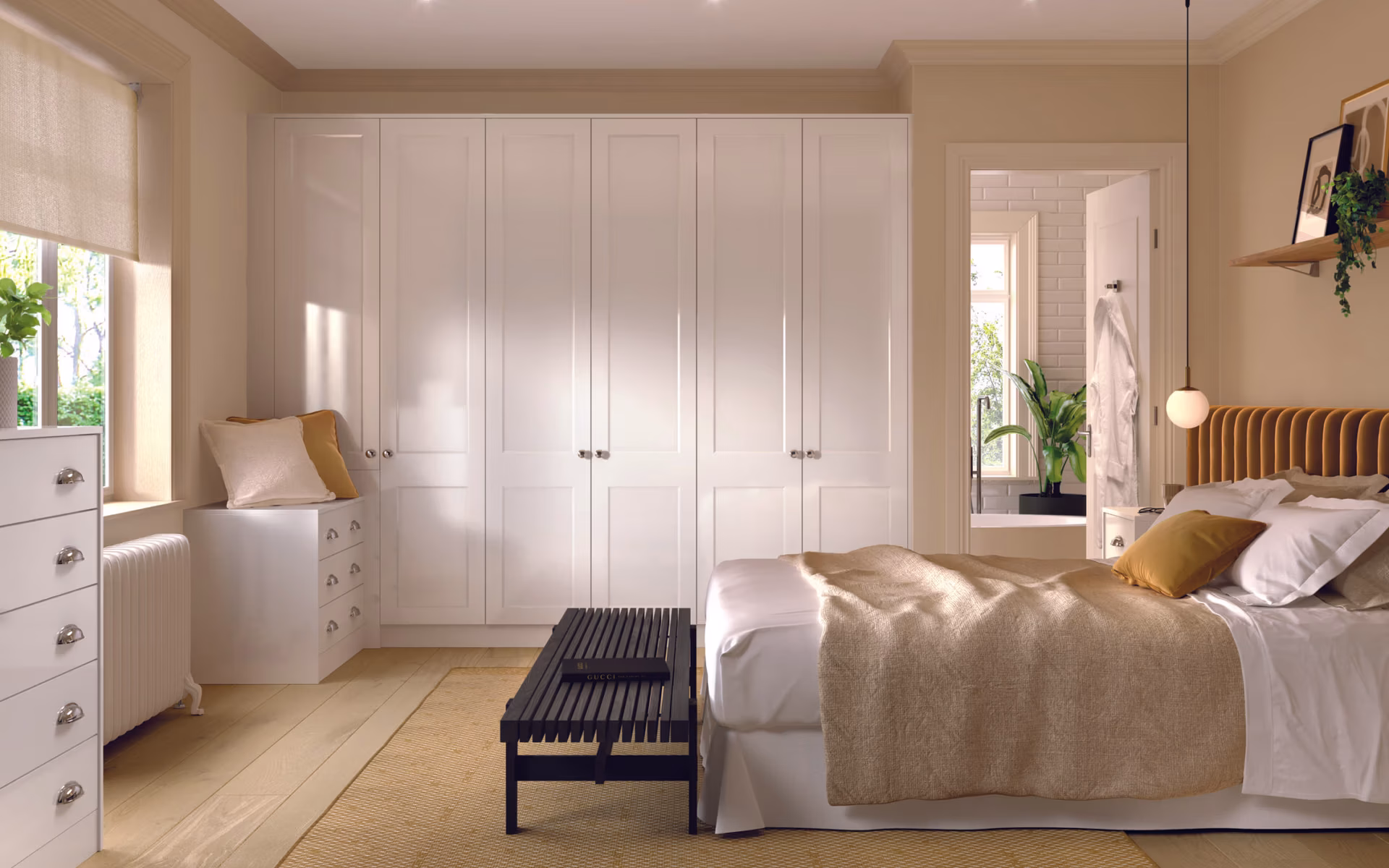 Fitted Wardrobes Edinburgh - Bella, Richmond Style - High Gloss White
